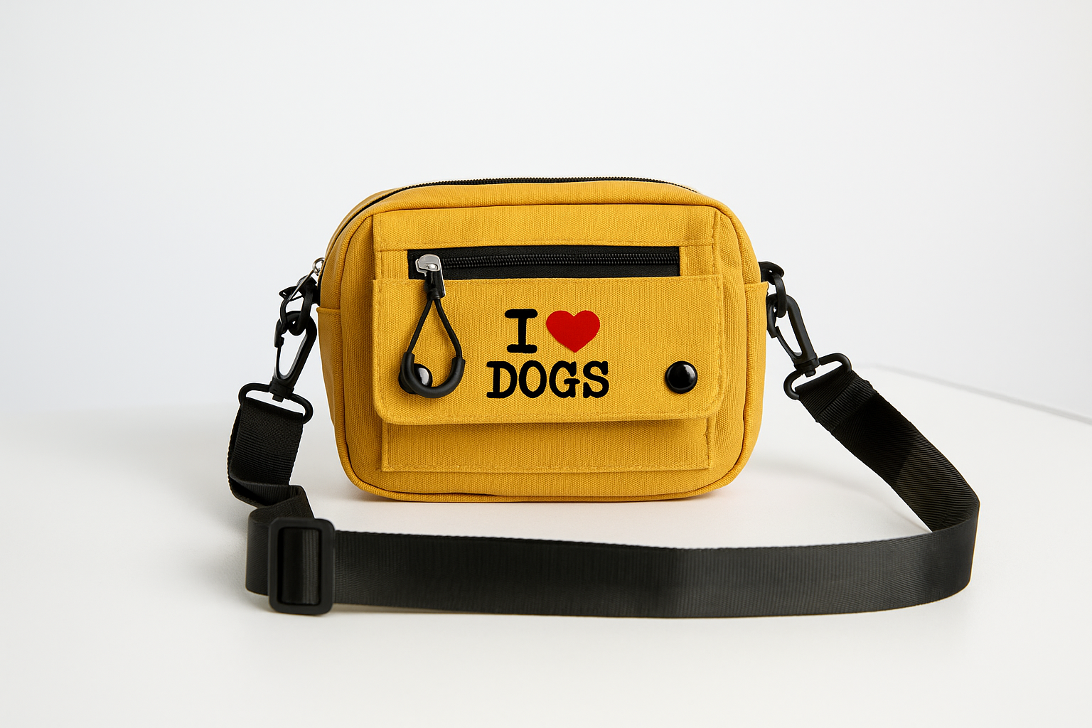 I Love Dogs Marigold Crossbody Bag